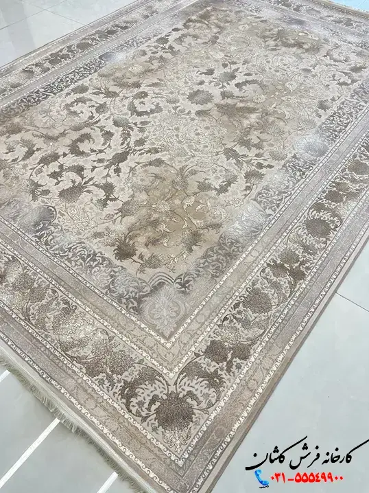 فرش موکایی 1200 شانه طرح آلما کاشان فرش موکایی 1200 شانه طرح آلما کاشان