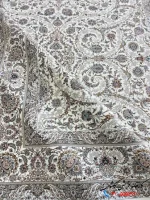 فرش کرم برجسته 1200 شانه طرح کیمیا کاشان