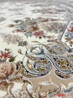 فرش کرمی گل برجسته 1200 شانه کیمیا
