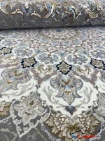 فرش کلاسیک ترنج 1200شانه پیچک فیلی کاشان