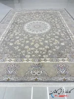 فرش کلاسیک ترنج دار 1200شانه پیچک فیلی کاشان