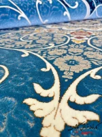 فرش 1200شانه آبی کلاسیک چکاوک کاشان