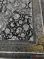 فرش 500 شانه ارزان سرمه ای طرح فقر