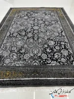 فرش 500 شانه ارزان سرمه ای فقر