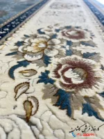 فرش آبی کلاسیک 1200 شانه چکاوک