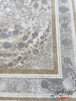 فرش طلاکوب جدید کرم 1200شانه طرح ژوبین
