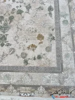 فرش پتینه کرم طلایی 1200 شانه بهامین کاشان