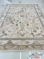 فرش پتینه کرم طلایی 1200 شانه طرح بهامین
