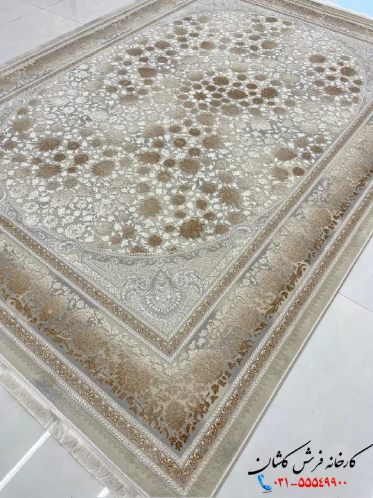 فرش افشان وینتیج 1200شانه طرح لیره کاشان فرش افشان وینتیج 1200شانه طرح لیره کاشان