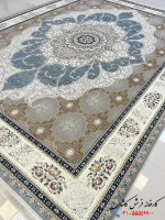 فرش ترنج دار 1200 شانه طرح چکاوک کاشان