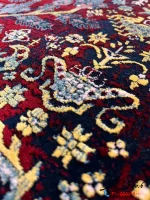 فرش سنتی لاکی 1200 شانه طرح گندم کاشان