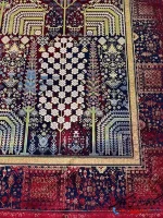 فرش سنتی لاکی 1200 شانه گندم کاشان