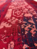 فرش قشقایی ماشینی لاکی 1200شانه سیروان