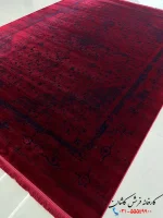 فرش لاکی دستباف گونه 1200 شانه طرح مهراد کاشان