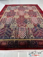 فرش لاکی سنتی 1200 شانه گندم کاشان