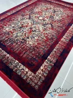 فرش لاکی وینتیج 1200شانه طرح روژان کاشان