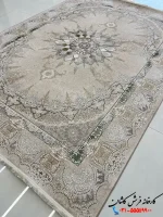 فرش موکا 1200 شانه طرح نلین کاشان