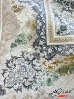 فرش موکایی کرم 1200 شانه رونیا کاشان