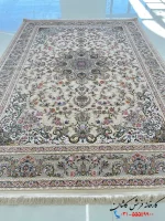 فرش کرم گل برجسته 1200 شانه گل مهر