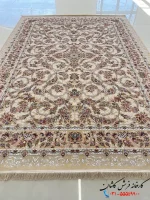 فرش کلاسیک کرم 1200شانه شاهکار کاشان
