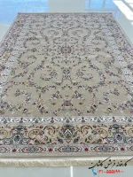 فرش گل ریز نقره ای 1200شانه طرح زرتاب