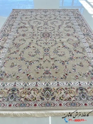فرش گل ریز نقره ای 1200شانه طرح زرتاب