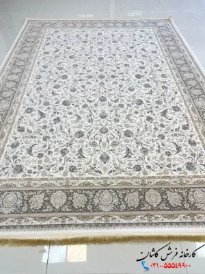 فرش 1200 شانه افشان کرم طرح ساقی