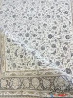فرش افشان کرم 1200شانه ساقی کاشان