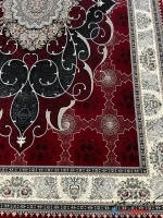 فرش ترنج دار لاکی 1200 شانه طرح چکاوک