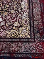 فرش قرمز 1200 شانه لاکی جدید آران کاشان