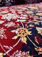 فرش قرمز لاکی 1200شانه آران کاشان