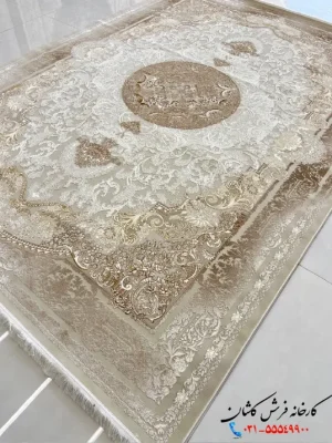 فرش ویلیام طلایی 1200شانه کاشان
